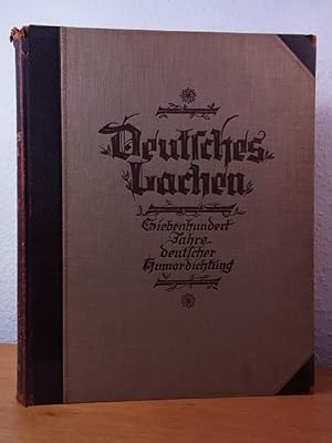 Seller image for Deutsches Lachen. Siebenhundert Jahre deutscher Humordichtung for sale by Antiquariat Weber