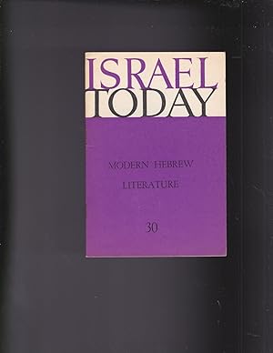 Image du vendeur pour Modern Hebrew Literature. ISRAEL TODAY Number 30 mis en vente par Meir Turner