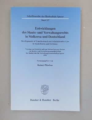 Immagine del venditore per Entwicklungen des Staats- und Verwaltungsrechts in Sdkorea und Deutschland / Developments of Constitutional and Administrative Law in South Korea and . der Hochschule Speyer; HS 127) venduto da Wissenschaftl. Antiquariat Th. Haker e.K