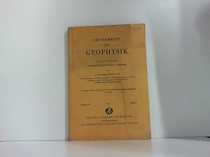 Zeitschrift für Geophysik. Jahrgang 24., Heft 4/5 - 1958.