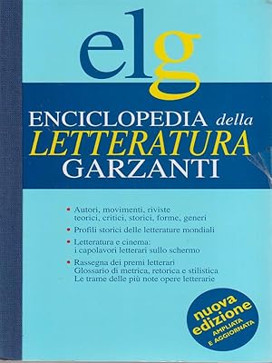 Bild des Verkufers fr Enciclopedia della Letteratura Garzanti. zum Verkauf von Librodifaccia