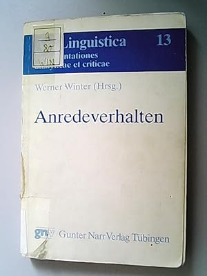 Seller image for Anredeverhalten for sale by Antiquariat Bookfarm