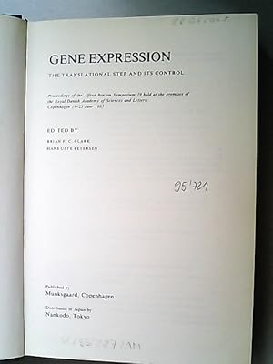 Bild des Verkufers fr Gene Expression: The Translational Step and Its Control (Alfred Benzon Symposium Series, Band 19) zum Verkauf von Antiquariat Bookfarm
