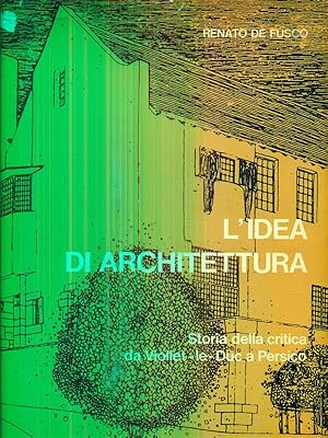 Bild des Verkufers fr L'idea di architettura zum Verkauf von Librodifaccia