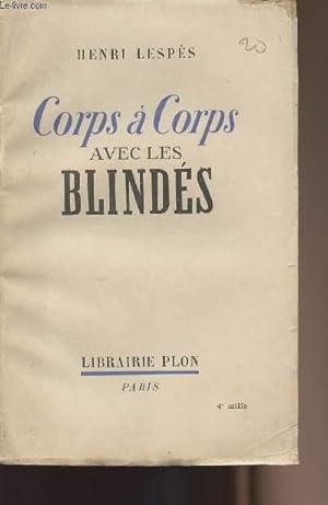 Seller image for Corps  corps avec les blinds for sale by Le-Livre