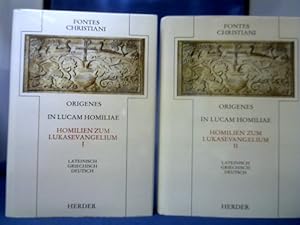 Bild des Verkufers fr In Lucam homiliae = Homilen zum Lukasevangelium. 2 Teilbnde. Lateinisch-Griechisch-Deutsch. bersetzt und eingeleitet von Hermann-Josef Sieben. =(Fontes Christiani, Band 4, 1+2.) zum Verkauf von Antiquariat Michael Solder