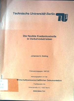 Immagine del venditore per Die flexible Kostenkontrolle in Verkehrsbetrieben. Diskussionspapier 1997/20 venduto da books4less (Versandantiquariat Petra Gros GmbH & Co. KG)