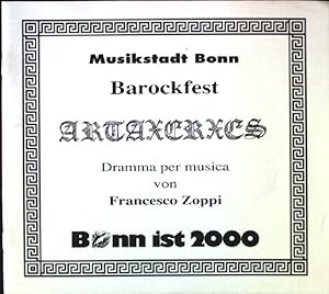 Bild des Verkufers fr Musikstadt Bonn, Barockfest. Dramma per musica. zum Verkauf von books4less (Versandantiquariat Petra Gros GmbH & Co. KG)