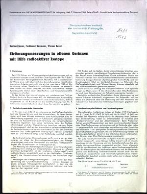 Seller image for Strmungsmessungen in offenen Gerinnen mit Hilfe radioaktiver Isotope. Sonderdruck aus Die Wasserwirtschaft, 54.Jahrgang, Heft 2 for sale by books4less (Versandantiquariat Petra Gros GmbH & Co. KG)