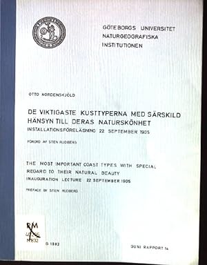 Imagen del vendedor de De Viktigaste Kusttyperna med Srskild Hnsyn Till Deras Natursknhet. Guni Rapport 14 a la venta por books4less (Versandantiquariat Petra Gros GmbH & Co. KG)