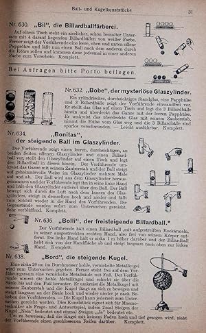 Zauberapparate Katalog B: Spezial-Fabrikation von Zauberapparaten und Illusionen