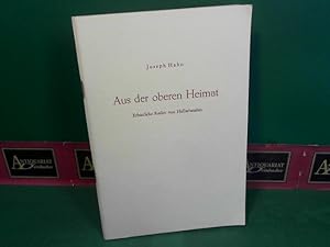 Bild des Verkufers fr Aus der oberen Heimat - Erbauliche Reden von Hellsehenden. zum Verkauf von Antiquariat Deinbacher