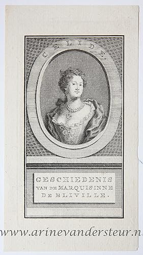 [Engraving and etching/gravure en ets] CELIDE/Buste portret van Celide.