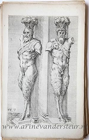 [Antique etching/originele ets] The Della Valle Satyrs ['Segmenta nobilium signorum et statuarum....