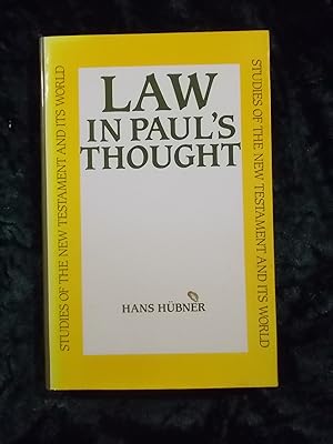 Imagen del vendedor de LAW IN PAUL'S THOUGHT (STUDIES OF THE NEW TESTAMENT & ITS WORLD). a la venta por Gage Postal Books