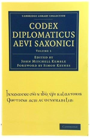 Bild des Verkufers fr Codex Diplomaticus Aevi Saxonici: Volume 1 zum Verkauf von PsychoBabel & Skoob Books