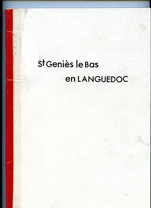 SAINT GENIES-LE-BAS EN LANGUEDOC DE L'AN 800 A NOS JOURS