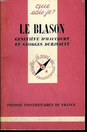 Image du vendeur pour Que sais-je? N 336 Le blason mis en vente par Le-Livre