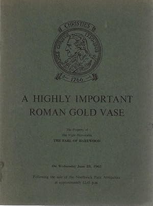 A Highly Important Roman Gold Vase