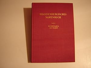 Brandenburgisches Namenbuch. Teil 3. Die Ortsnamen des Teltow. (Berliner Beiträge zur Namenforsch...