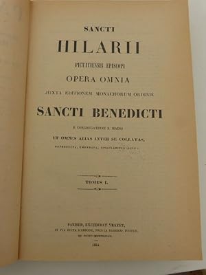 Seller image for Sancti Hilarii Pictaviensis episcopi, Opera omnia. Tomus I. (= Patrologiae cursus completus, Series prima, Patrologiae tomus 9) for sale by Antiquariat Bookfarm