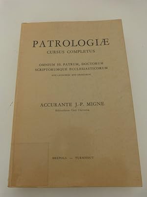 Bild des Verkufers fr Sancti Isidori, Hispalensis episcopi, Opera omnia [.] [Tomus VII]. (= Patrologiae cursus completus, patrologiae latinae tomus 83) zum Verkauf von Antiquariat Bookfarm