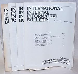 Imagen del vendedor de International internal information bulletin, no. 1 in 1977, July, to no. 5, August a la venta por Bolerium Books Inc.