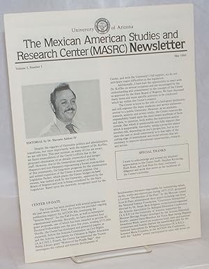 Seller image for The Mexican American Studies and Research Center (MASRC) Newsletter: vol. 2, #1, May 1983 for sale by Bolerium Books Inc.