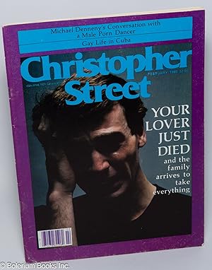 Seller image for Christopher Street: vol. 4, #6, February 1980; Your lover just died for sale by Bolerium Books Inc.