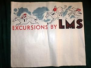 LMS Horse Racing Excursion Poster. (London Midland & Scottish Rly)