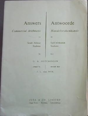 Seller image for Answers: Commercial Arithmetic for South African Students / Antwoorde: Handelsrekenkunde vir Suid-Afrikaanse Studente for sale by Chapter 1