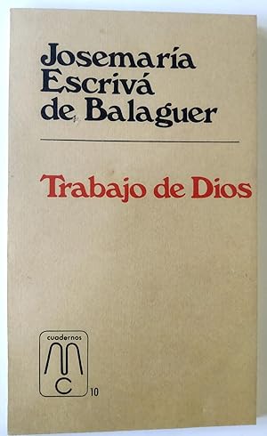 Seller image for Trabajo de Dios for sale by Librera Salvalibros Express