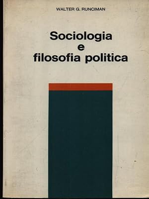 Immagine del venditore per Sociologia e filosofia politica venduto da Librodifaccia