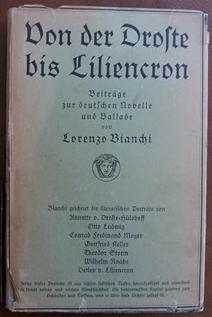 Seller image for Von der Droste bis Liliencron. Beitrge zur deutschen Novelle und Ballade. for sale by buch-radel