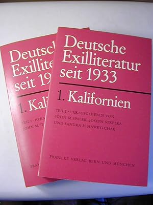 Bild des Verkufers fr Deutsche Exilliteratur seit 1933 - Teil 1: Kalifornien / 2 Bnde zum Verkauf von Antiquariat Fuchseck