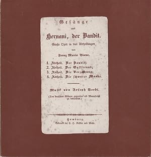 Bild des Verkufers fr Programmheft Giuseppe Verdi: ERNANI Premiere 6. Januar 1980 Spielzeit 1979 / 80 zum Verkauf von Programmhefte24 Schauspiel und Musiktheater der letzten 150 Jahre