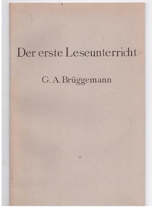 Bild des Verkufers fr Dr erste Leseunterricht nach phonetischen Grundstzen zum Verkauf von Bcherpanorama Zwickau- Planitz