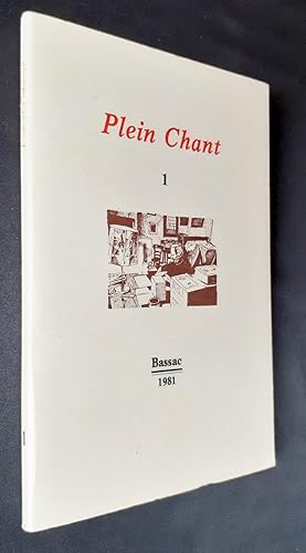 Imagen del vendedor de Plein Chant - N1 mars-avril 1981 - a la venta por Le Livre  Venir