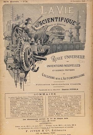 Imagen del vendedor de La Vie Scientifique, Revue Universelle des Inventions Nouvelles et Sciences Pratiques du Cyclisme et de l'Automobilisme, n267 a la venta por Librairie-Bouquinerie Le Pre Pnard