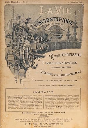 Bild des Verkufers fr La Vie Scientifique, Revue Universelle des Inventions Nouvelles et Sciences Pratiques du Cyclisme et de l'Automobilisme, n270 zum Verkauf von Librairie-Bouquinerie Le Pre Pnard