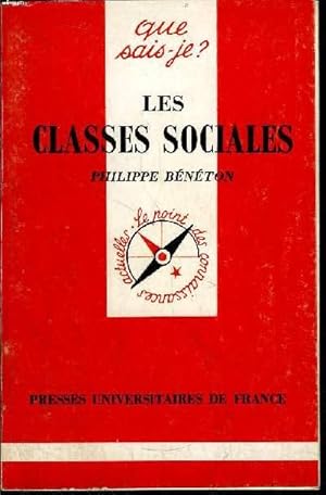 Bild des Verkufers fr Que sais-je? N 341 Les classes sociales zum Verkauf von Le-Livre