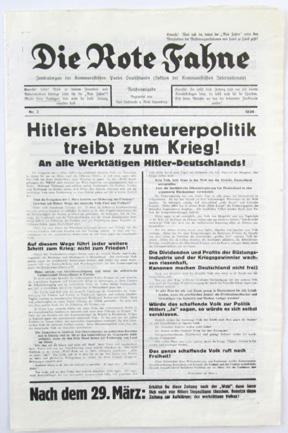 Die Rote Fahne. Zentralorgan der Kommunistischen Partei Deutschlands (Sektion der Kommunistischen...