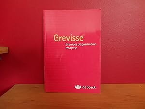 GREVISSE ; EXERCICES DE GRAMMAIRE FRANCAISE