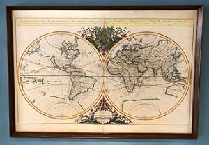 Mappe-Monde Geo-Hydrographique, ou Description Generale du Globe Terrestre et Aquatique en Deux P...