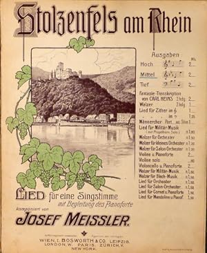 Seller image for Stolzenfels am Rhein. Lied fr eine mittlere Stimme [mit Klavier] for sale by Paul van Kuik Antiquarian Music