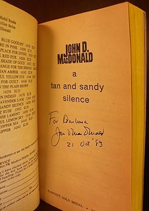 A Tan and Sandy Silence SIGNED