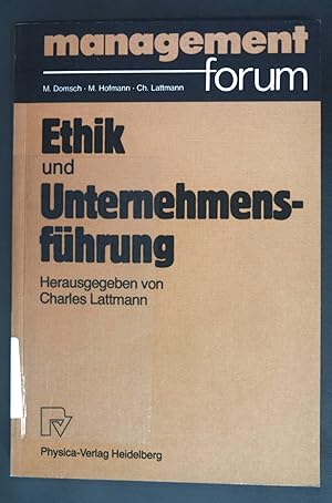 Seller image for Ethik und Unternehmensfhrung. Management Forum for sale by books4less (Versandantiquariat Petra Gros GmbH & Co. KG)