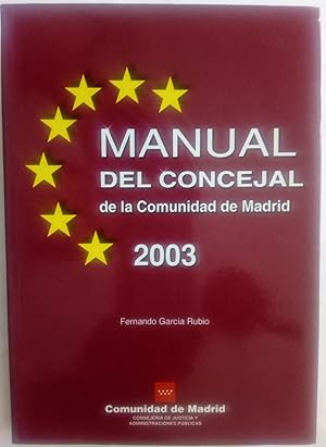 Imagen del vendedor de Manual del concejal de la Comunidad de Madrid 2003 a la venta por Librera Ofisierra