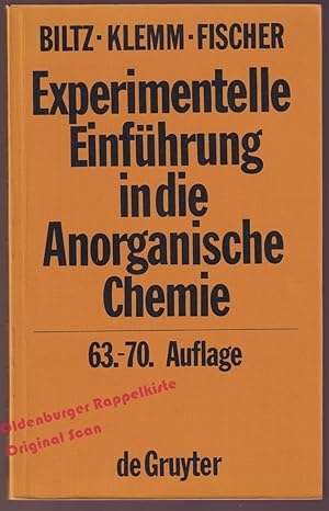 Experimentelle Einführung in die anorganische Chemie - Biltz / Klemm / Fischer