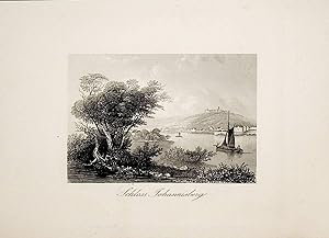 GEISENHEIM, Johannisberg Schloss Johannisberg, Ansicht view ca. 1840